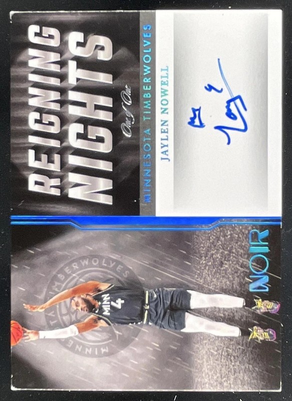 2021 Noir Basketball Reigning Nights Platinum #RN-JNW Jaylen Nowell Auto 1/1