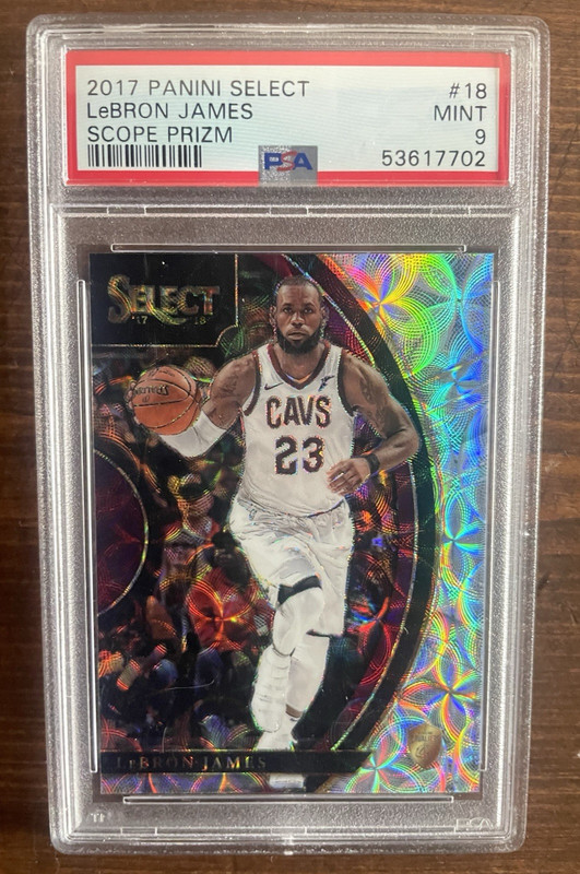 2017 LeBron James #18 Panini Select Scope Prizm PSA 9 MINT