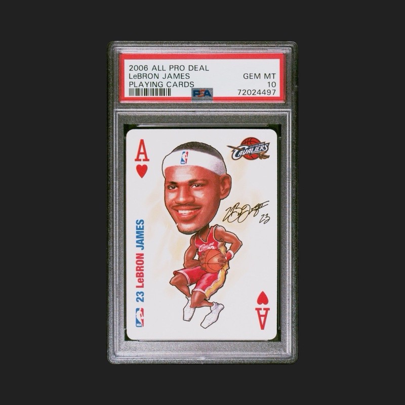 2006 All Pro Deal Playing Cards LeBron James Cavs #23 Auto PSA 10 72024497