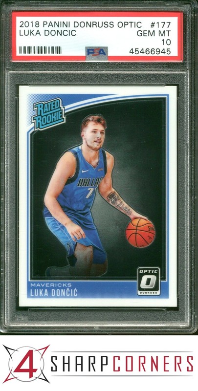 2018 PANINI DONRUSS OPTIC #177 LUKA DONCIC RC RATED ROOKIE PSA 10