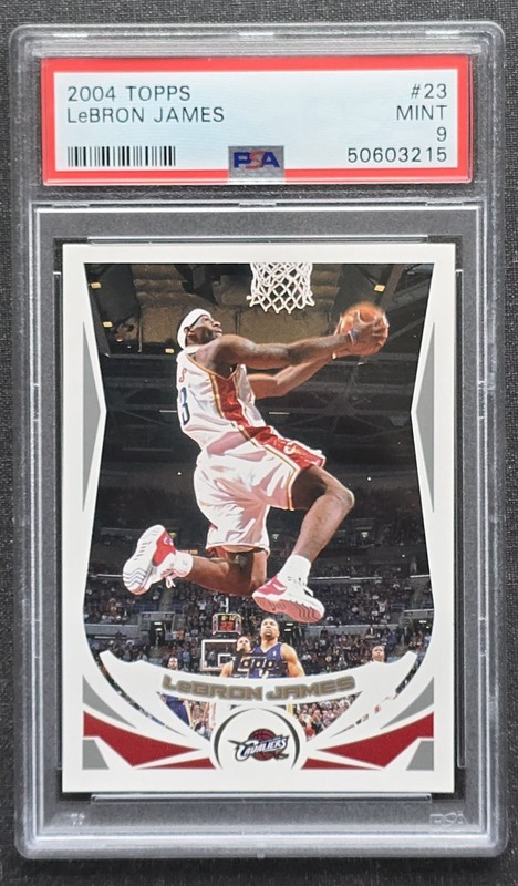 2004 Topps #23 Lebron James Cleveland Cavaliers PSA 9 MINT