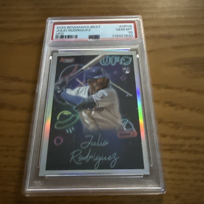 2022 Bowman's Best JULIO RODRIGUEZ UFO Rookie #UFO4 Mariners PSA 10 Gem Mint