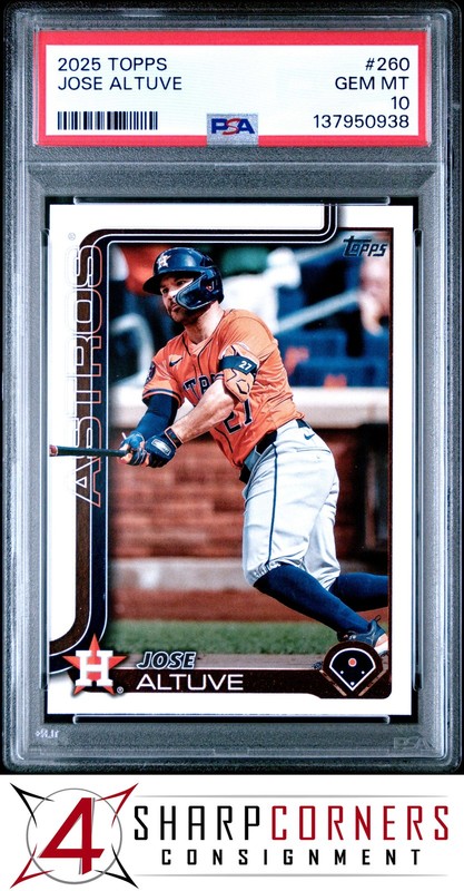 2025 TOPPS #260 JOSE ALTUVE PSA 10