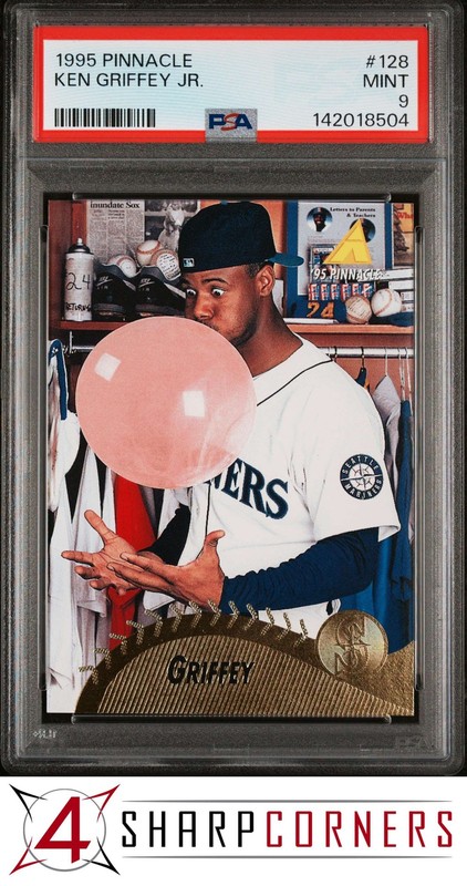 1995 PINNACLE #128 KEN GRIFFEY JR. MARINERS HOF GIANT BUBBLE PSA 9