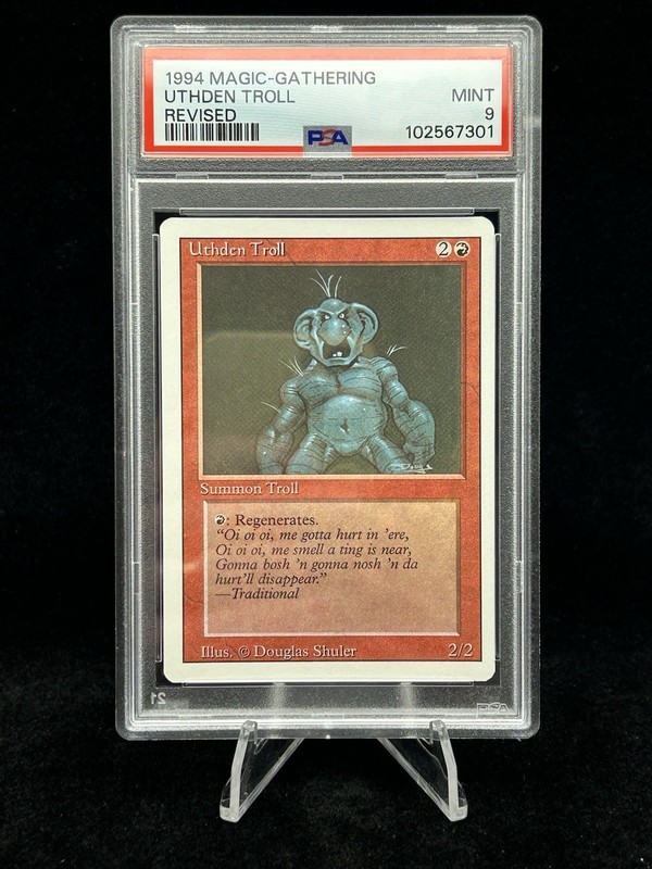 UTHDEN TROLL Revised Edition 1994 Magic the Gathering MTG PSA 9 MINT 🔥Low Pop🔥