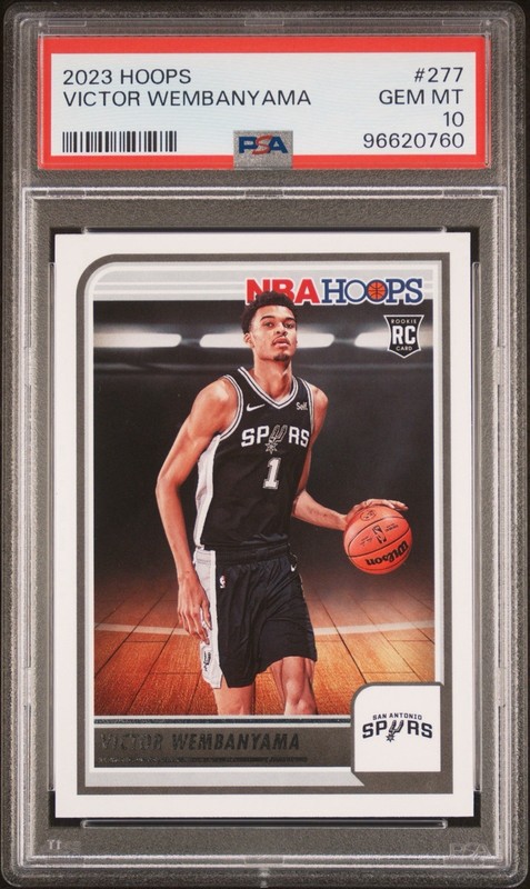 2023 NBA Hoops #277 Victor Wembanyama RC PSA 10 Gem Mint PSA San Antonio Spurs