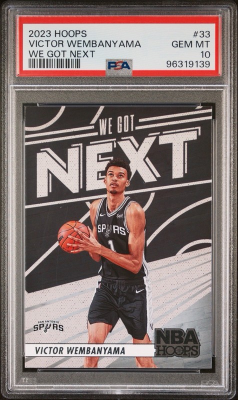 2023 Panini NBA Hoops We Got Next Victor Wembanyama #33 PSA 10 Spurs