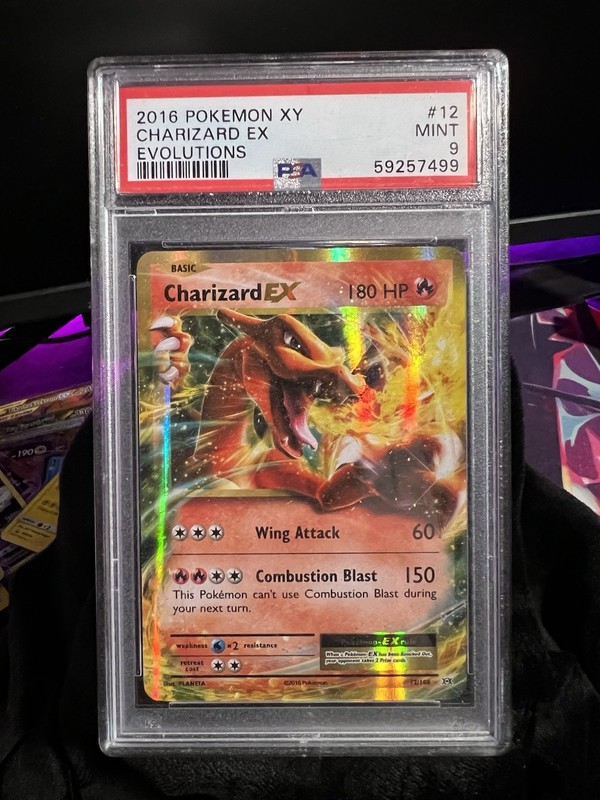Charizard EX 12/108 Evolutions Holo PSA 9
