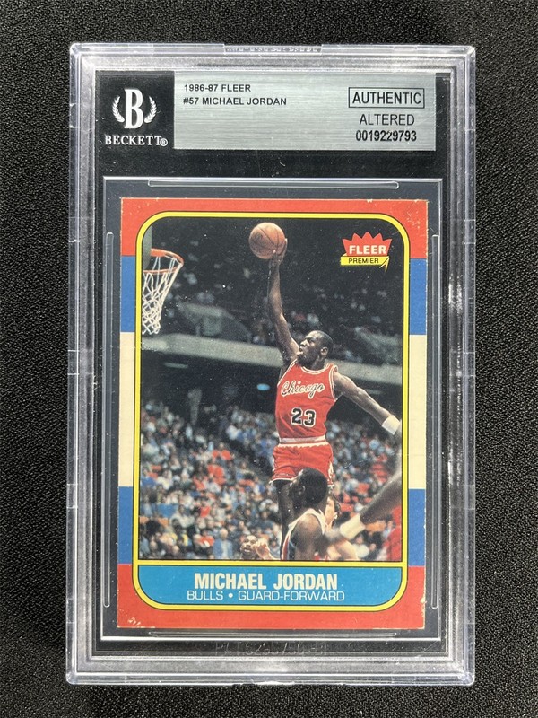 1986-87 Fleer Michael Jordan #57 RC Rookie Bulls BGS Authentic