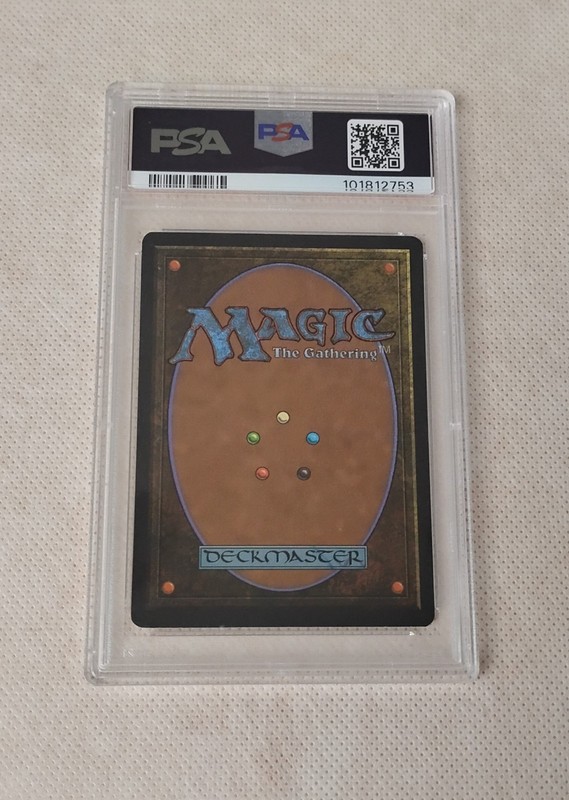1993 Magic the Gathering Unlimited, Demonic Tutor, sorcery ✩ PSA 8 ✩ view 2