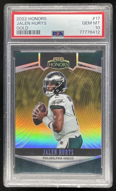 2022 Panini Honors Gold #17 Jalen Hurts /5 PSA 10