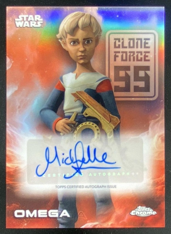 MICHELLE ANG AS OMEGA 2025 TOPPS CHROME STAR WARS AUTO #A-MAG
