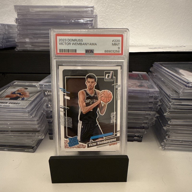 Panini 2023-24 Donruss Rated Rookie Victor Wembanyama #220 RC PSA 9 Spurs