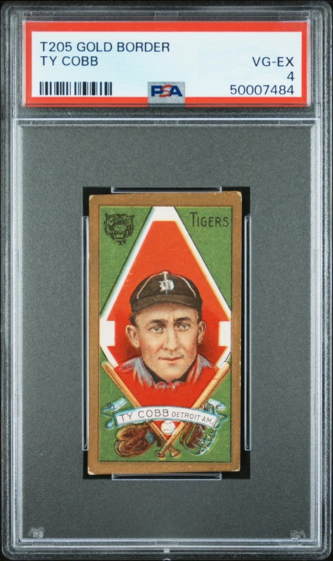 1911 T205 Gold Border Ty Cobb PSA 4 POP 84