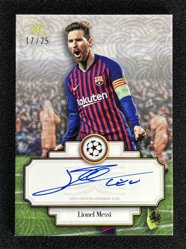 2024-25 Topps Definitive UEFA Lionel Messi #DIAL-LM Defining Images Auto /25