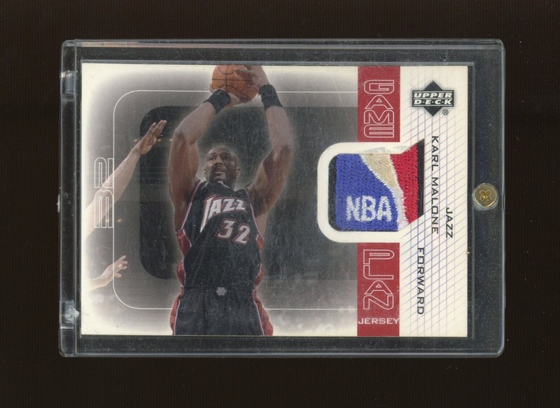 2002 Upper Deck Karl Malone Utah Jazz HOF NBA Logoman Patch