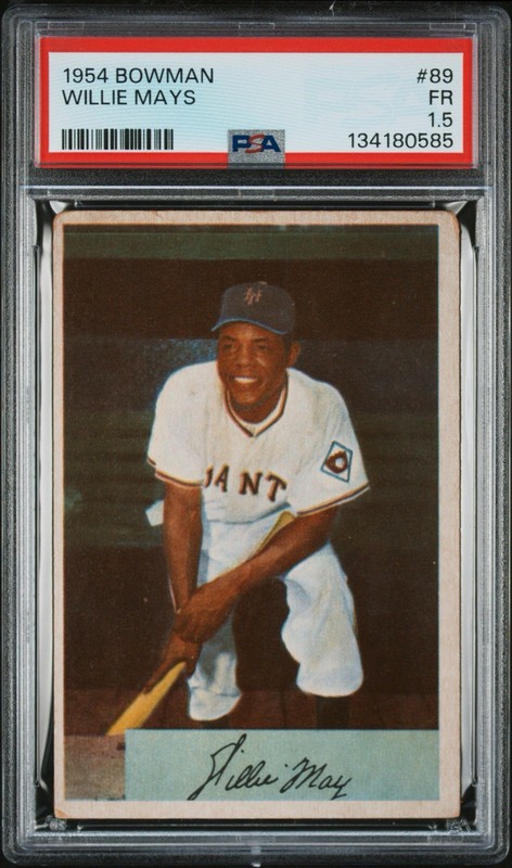 1954 Bowman #89 WILLIE MAYS - PSA 1.5 - HOF SAN FRANCISCO GIANTS