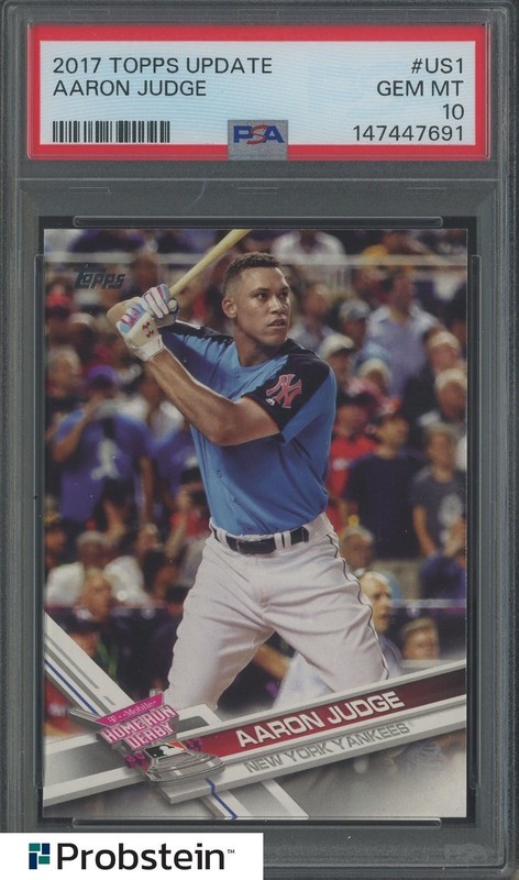 2017 Topps Update #US1 Aaron Judge Yankees RC Rookie PSA 10 GEM MINT