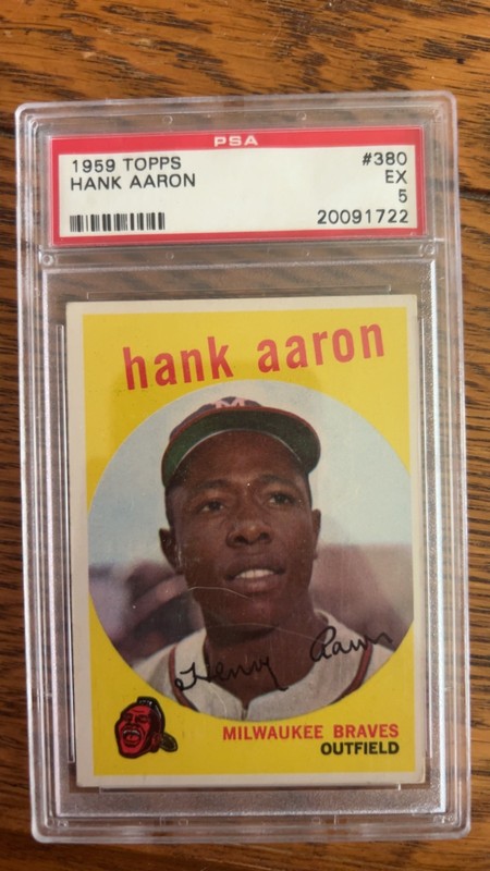 1959 Topps Hank Aaron #380 PSA 5