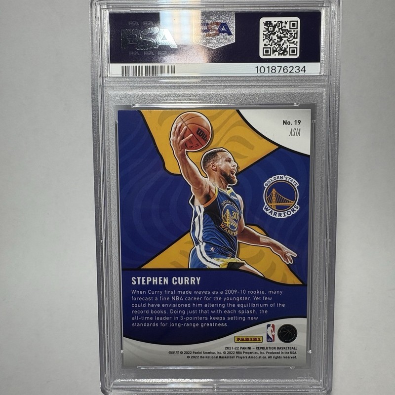 Stephen Curry FIREWORKS PRIZM SSP 2021 Panini Revolution SHOCK WAVE ASIA PSA 10 view 2