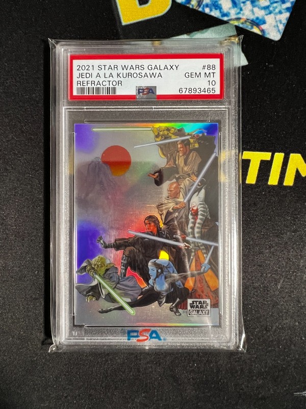 2021 Topps Chrome Star Wars Galaxy - Jedi A La Kurosawa Refractor - PSA 10