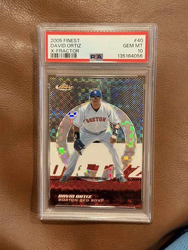 2005 Topps Finest #40 David Ortiz X-Fractor PSA 10 Red Sox HOF MVP Gem Mint /250