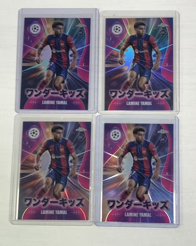 2023-24 Topps Chrome UEFA Lamine Yamal #WK-3 Japan RC Rookie Wonderkids Lot 4
