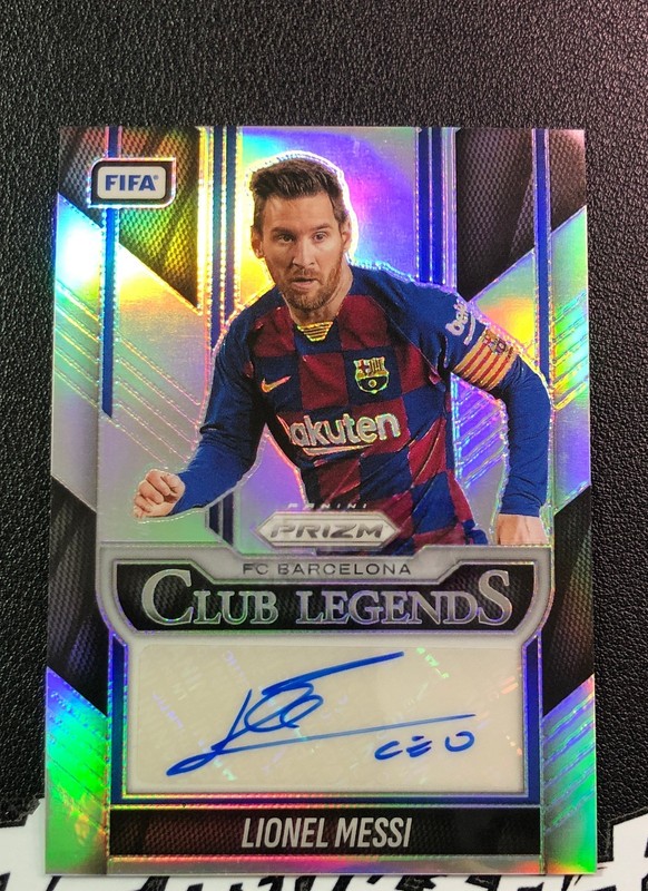 2025-26 Panini Prizm FIFA Lionel Messi Club Legends Auto Silver /199