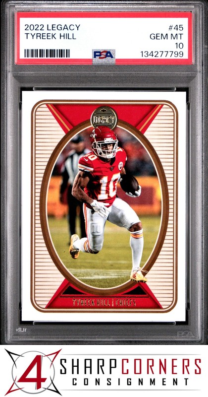 2022 PANINI LEGACY #45 TYREEK HILL POP 4 PSA 10