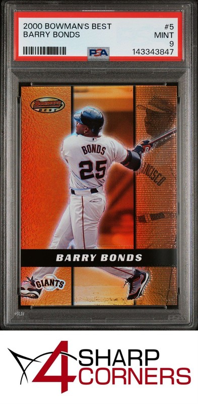 2000 BOWMAN'S BEST #5 BARRY BONDS GIANTS PSA 9