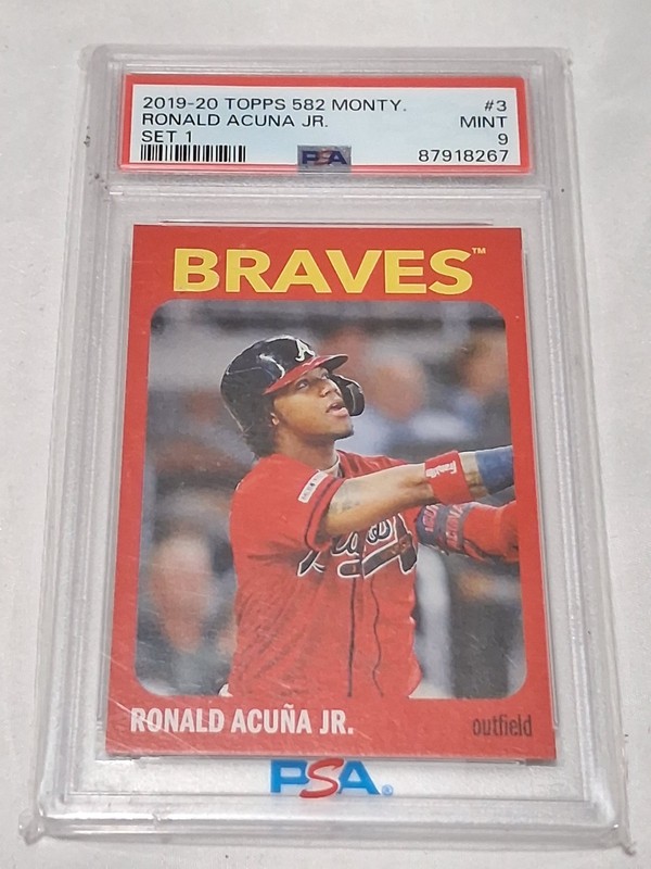 2019 Topps Montgomery 582 - Ronald Acuna, Jr. (#3)  Atlanta Braves-PSA 9