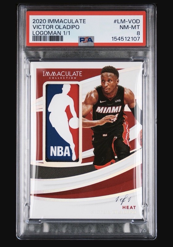 2020 PANINI IMMACULATE COLLECTION LOGOMAN 1/1 #LM-VOD VICTOR OLADIPO 1/1 PSA 8