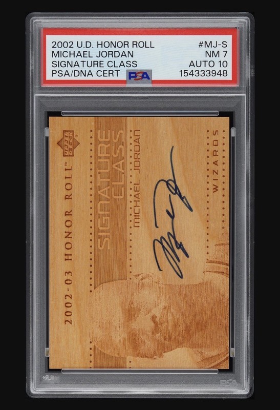 Upper Deck Honor Roll 2003 Signature Class Michael Jordan Auto PSA 7 10 Auto