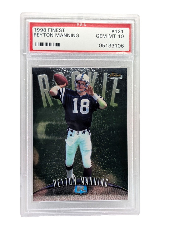 1998 Topps Finest - Rookie Peyton Manning #121 Rookie RC - PSA 10