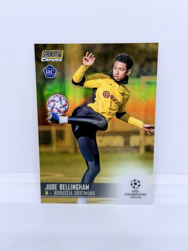 JUDE BELLINGHAM Rookie 2020 Stadium Club Chrome UCL Gold Refractor 01/50 RC #54