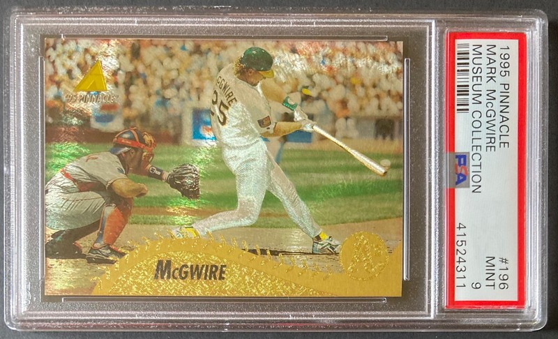 Mark McGwire 1995 Pinnacle Museum Collection #196 PSA 9 MINT Oakland Athletics
