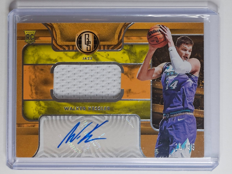 Walker Kessler Jazz 22-23 Chronicles, Gold Standard RPA RC Patch Auto, /99 ✍️