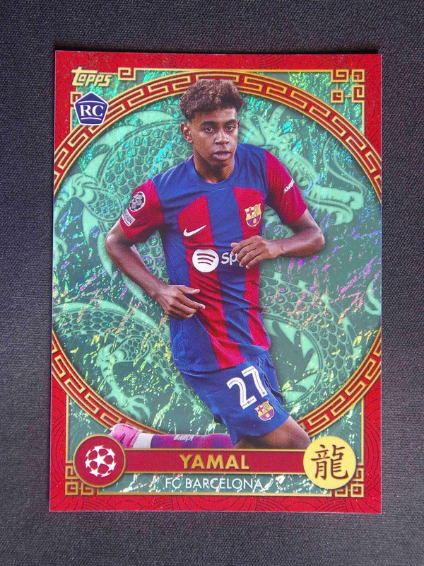 2023-24 Topps Jade UEFA Lamine Yamal #NY-7 RC Rookie Chinese New Year