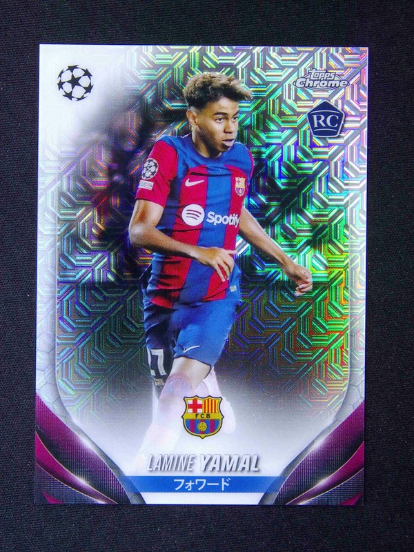 2023-24 Topps Chrome UEFA Japan Lamine Yamal #64 RC Rookie Mojo Refractor