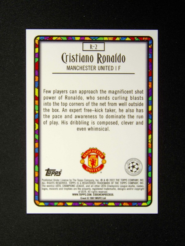 2021-22 Topps Merlin UEFA Cristiano Ronaldo Renaissance view 2