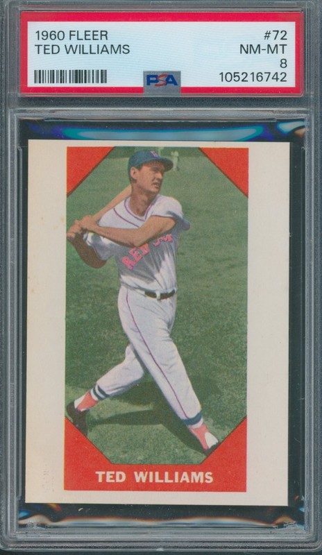 1960 Fleer #72 Ted Williams PSA NM-MT 8 *6742