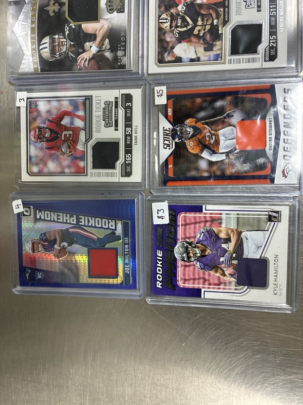 Nfl Football Seven Patch Cards, Some Game Worn All Cards In Good Shape view 2
