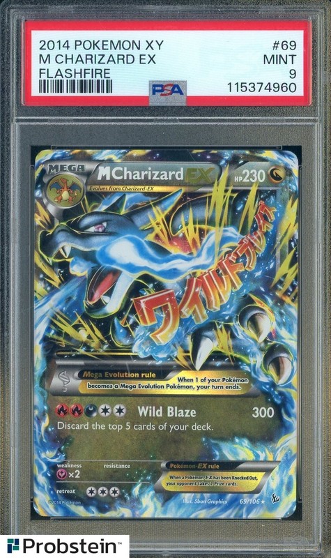 2014 Pokemon XY Flashfire #69 M Charizard EX PSA 9 MINT