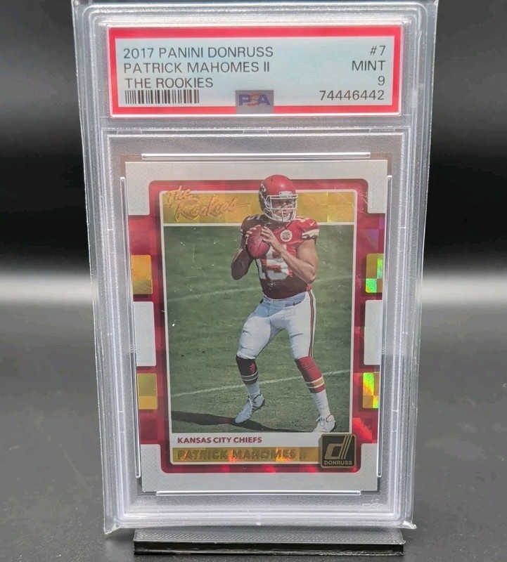 2017 Panini Donruss - The Rookies Patrick Mahomes II #7 (RC) PSA 9 MINT