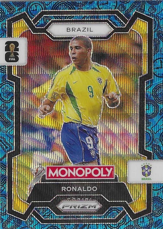 2026 Panini Prizm Monopoly Fifa World Cup Ronaldo Four Corners Blue Wave Prizm