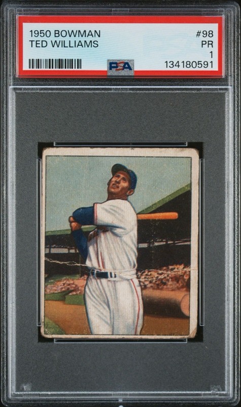 1950 BOWMAN #98 TED WILLIAMS PSA 1