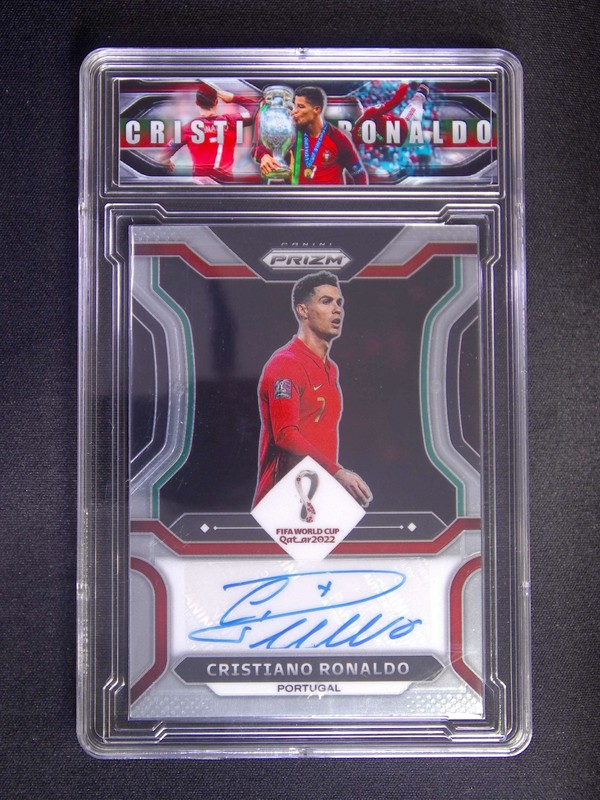 2022 Panini Prizm World Cup Cristiano Ronaldo CR7 Portugal Auto