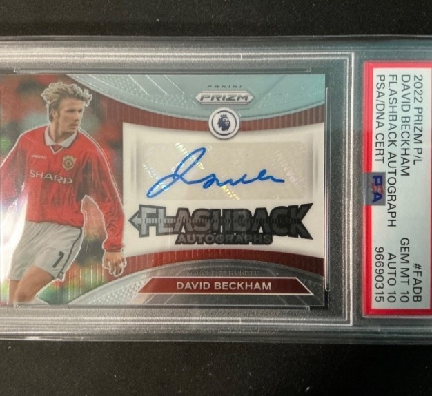 2022 Prizm P/L David Beckham flashback auto 10 PSA 10