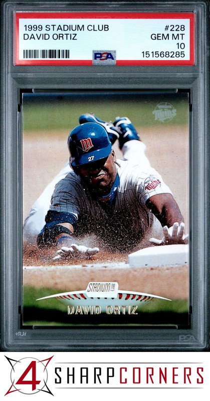 1999 STADIUM CLUB #228 DAVID ORTIZ TWINS HOF PSA 10