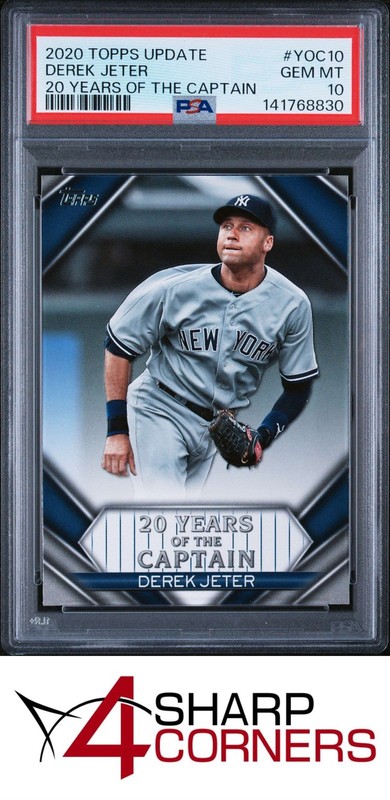 2020 TOPPS UPDATE 20 YEARS OF THE CAPTAIN #YOC10 DEREK JETER HOF POP 4 PSA 10